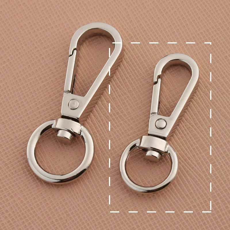 Swivel Lobster Claw Hook Buckle – Alloy Metal Bag Hardware (2 Sizes, 4 Colors)