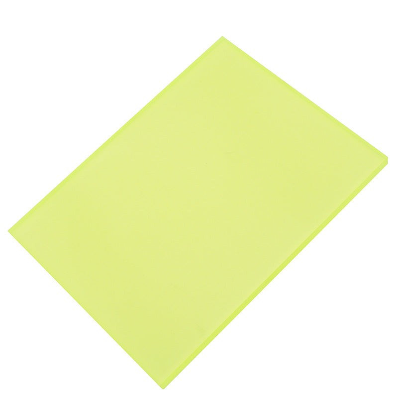 Lime green elastic punching pad board, flat rectangular sheet
