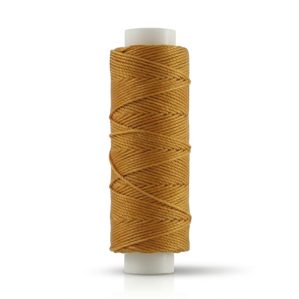0.55mm / 30 Meters Waxed Round Thread for Hand Stitching Leather