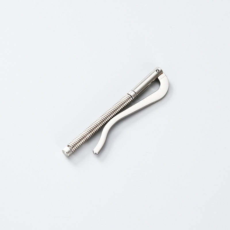 Stainless steel spring money clip, U-shaped clamp with coiled spring