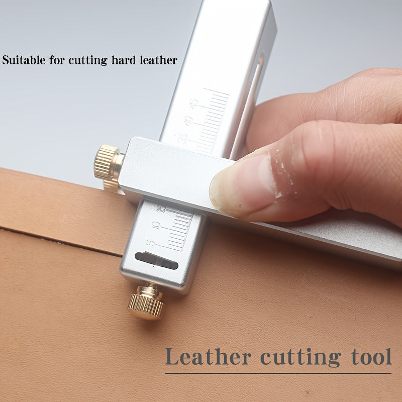 Aluminum leather strap cutter cutting leather with handheld pressure