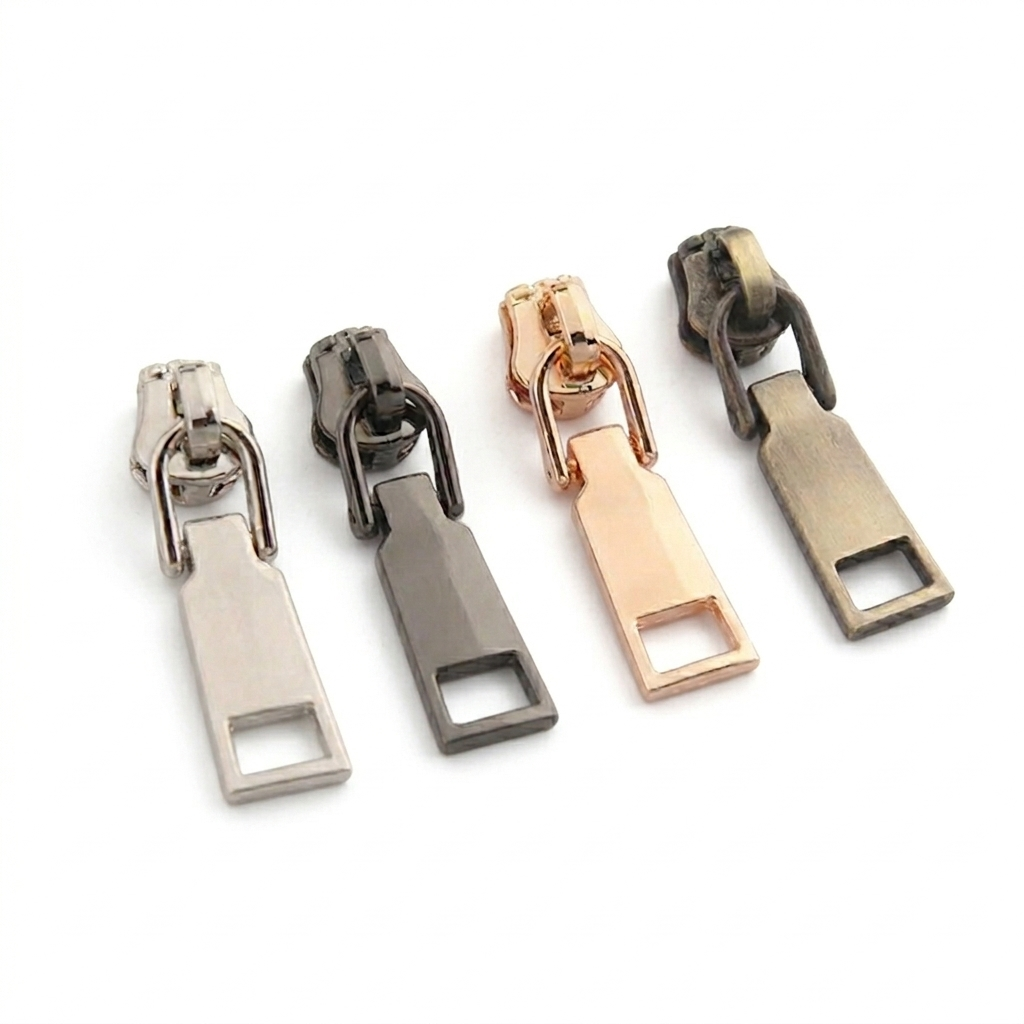 No.5 Zinc Alloy Zipper Puller / Slider – Heavy Duty Replacement Pull for Leather Bags & Jackets