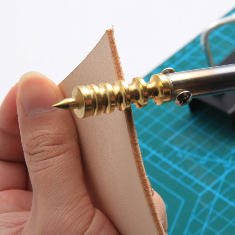 Brass Arc Groove Leather Edge Burnisher Tip for Soldering Iron