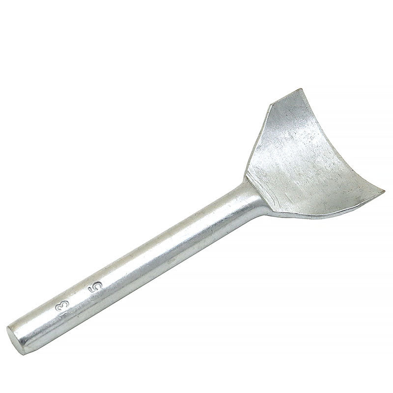Single silver 1/4 shallow radius corner punch tool with stamped markings