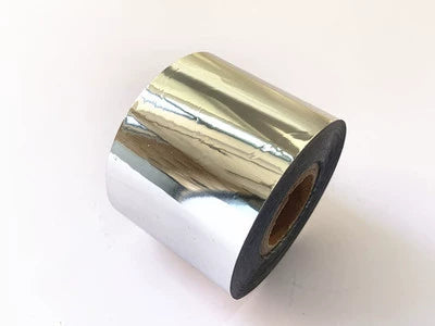 Hot Stamping Foil Roll 5cm x 120m – Gold & Silver Heat Transfer Foil for Leather, Paper, Ribbon & Packaging Branding