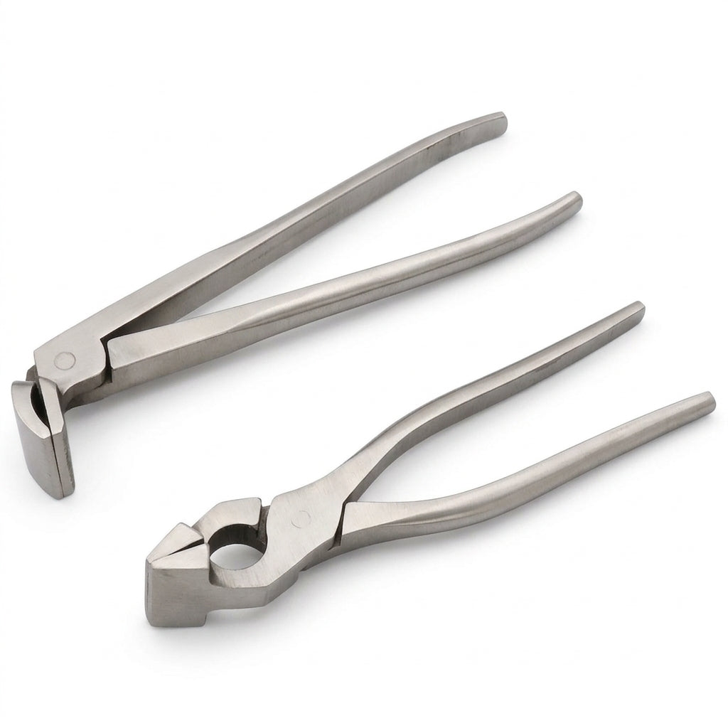 Stainless Chrome Steel Leather Craft Pliers – Professional Edge Pressing & Folding Tools for Bags, Luggage, and Shoemaking