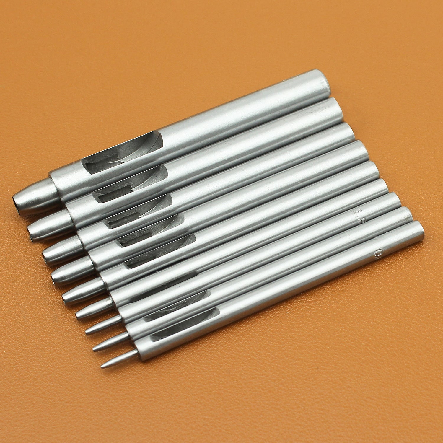 Alloy Steel Hollow Hole Punch Set for Leathercraft – Precision Belt & Strap Round Punch Tool (0.6mm - 10mm)