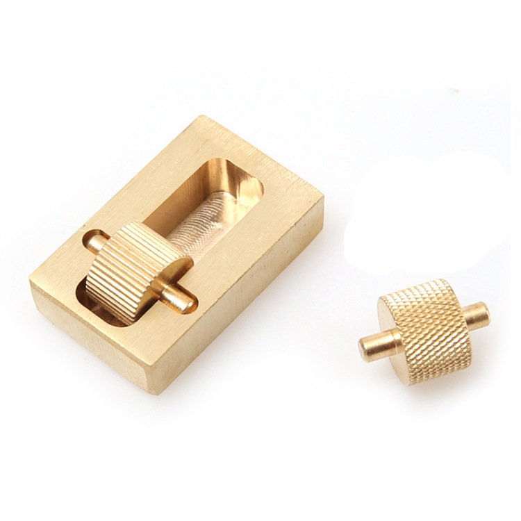 Brass Dual-Roller Leather Edge Oil Applicator Box