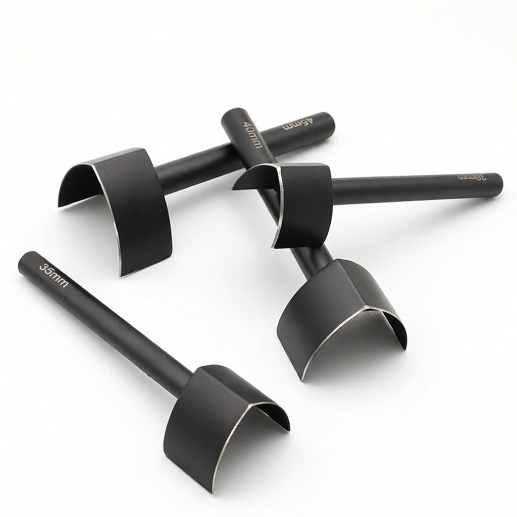 V-Shaped Belt End Punch / Strap Tail Cutter – Black Anti-Rust