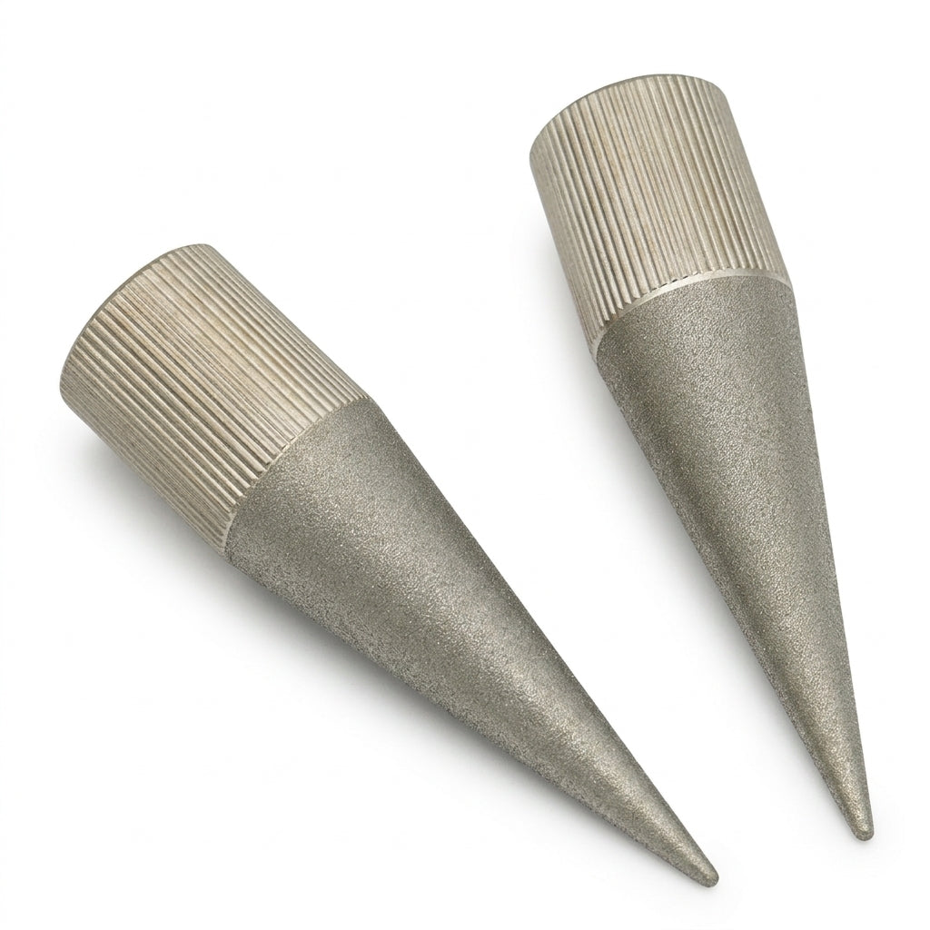 Diamond Emery Tapered Grinder for Leather Punches – Precision Internal Sharpening & Edge Repair Tool for Round Hollow Punches