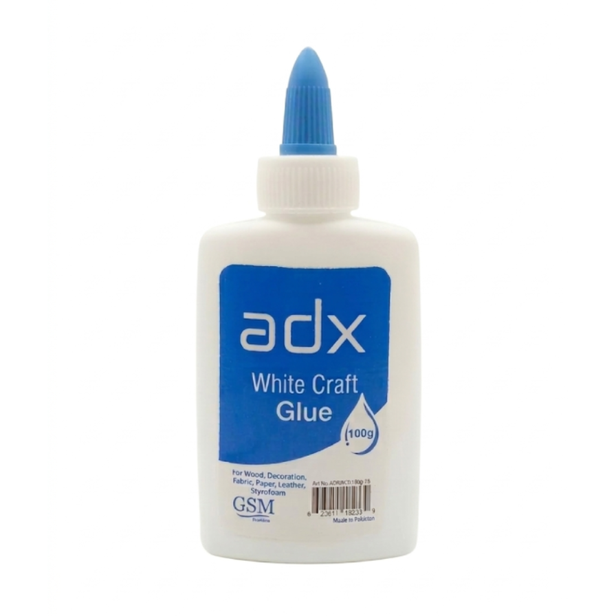 ADX White Craft Glue – Multi-Surface Adhesive for Leather, Fabric, Wood & Paper