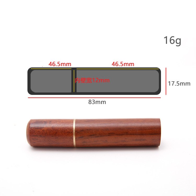 Needle storage case size diagram with 83mm length and 17.5mm height