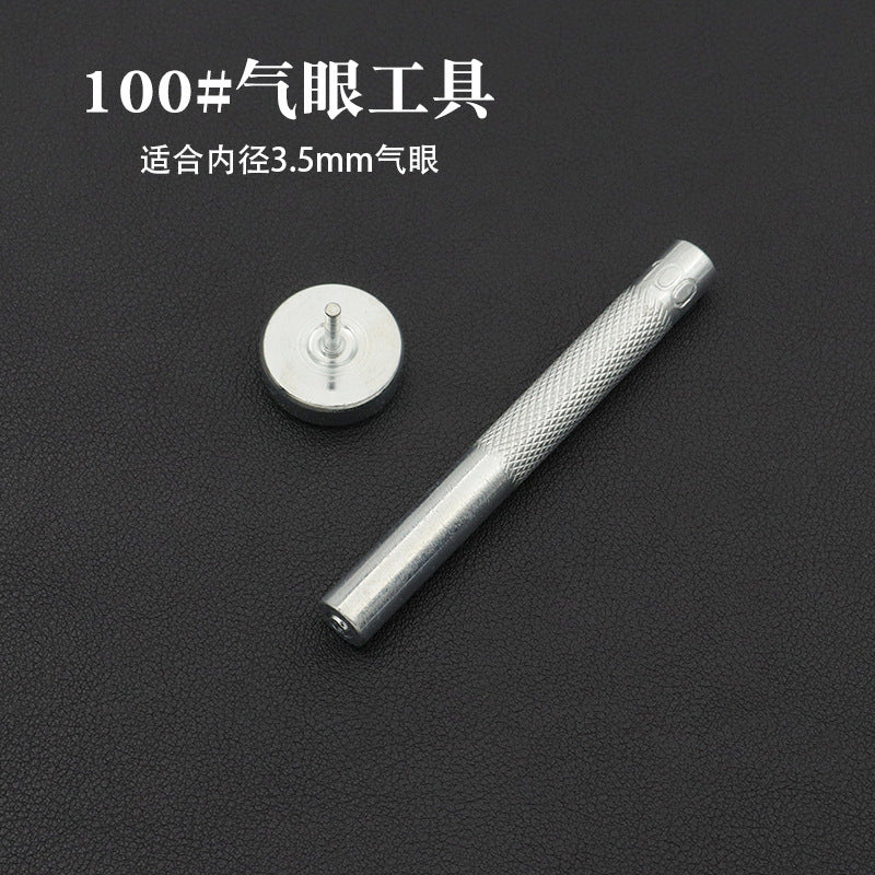 Eyelet Setting Tool Set, Hand Grommet Setter & Base Die for Leather, Fabric & Canvas, Multiple Sizes 3.5mm to 20mm Inner Diameter (Eyelets Not Included)