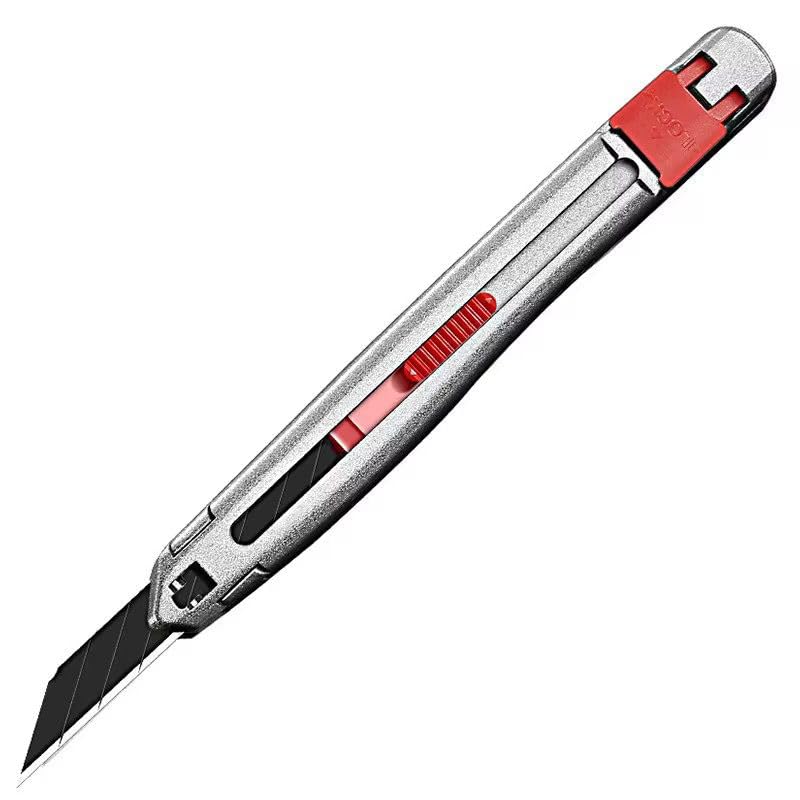 SDI 3006C Zinc Alloy Professional Utility Craft Knife – Leather & Vinyl Cutter (with 10 Extra Blades & Snap OFF Tool)