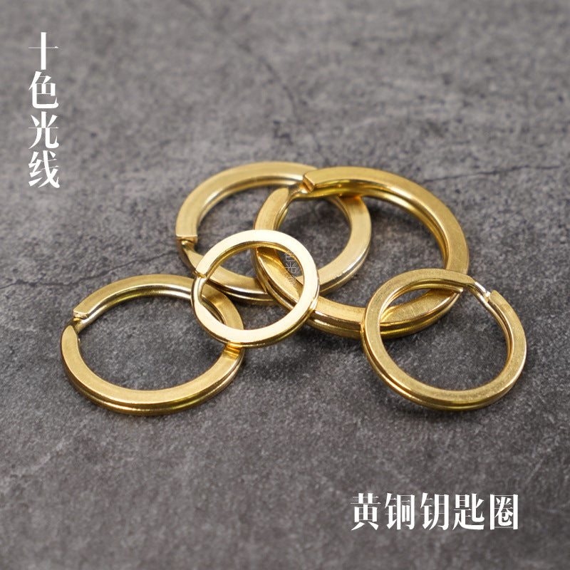 Brass Key Rings – Solid Brass Keychain Hardware 5 Sizes