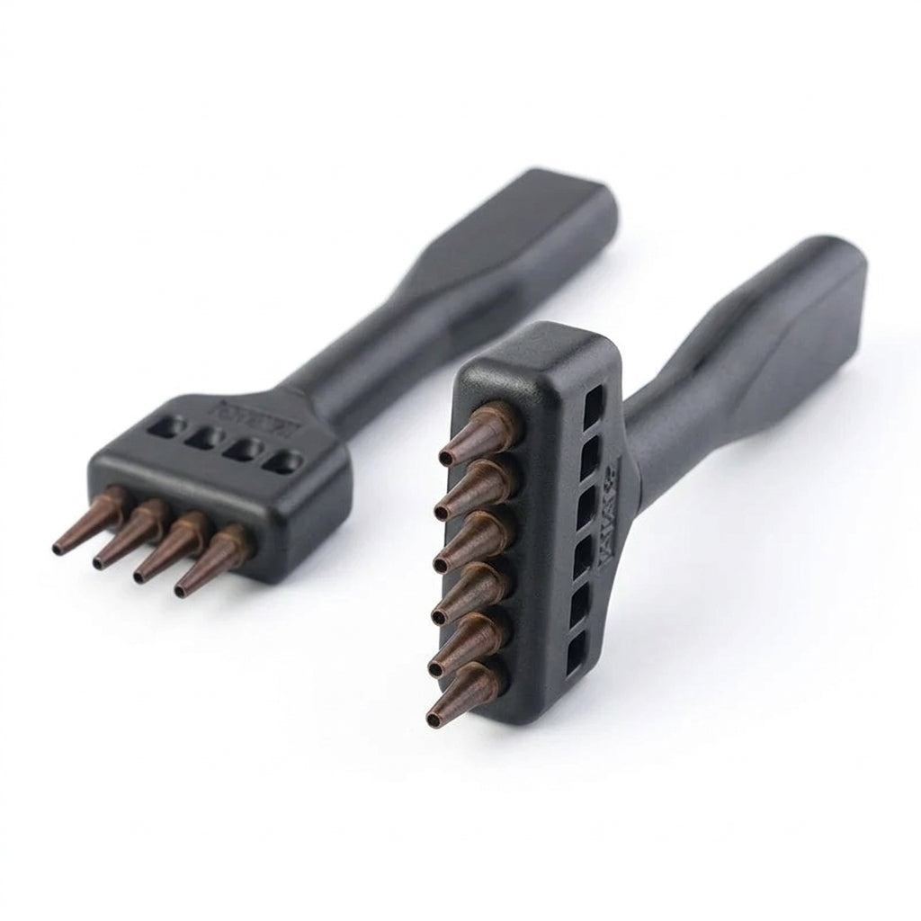 Premium Round Hole Punching Tool 3 Pcs Set For Leathercraft
